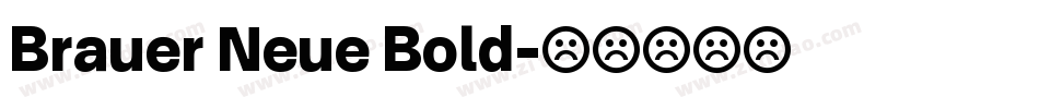 Brauer Neue Bold字体转换